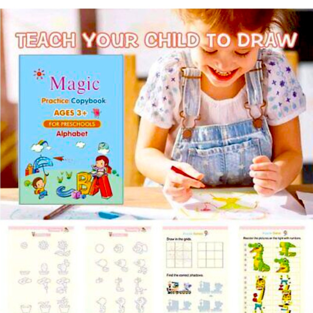 🔥Educational set Home Kids Toy Smart and Easy way to help kids, 4copybookS NWT